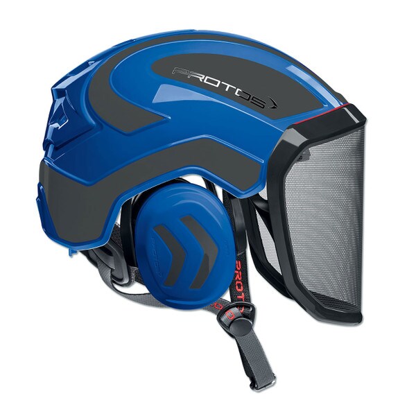 Protos Helmet Blue and Gray